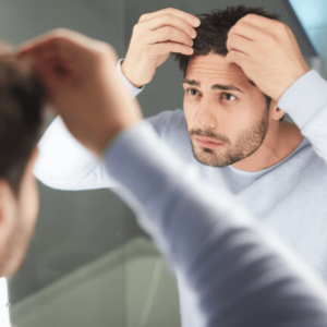 A man suffering from hair loss