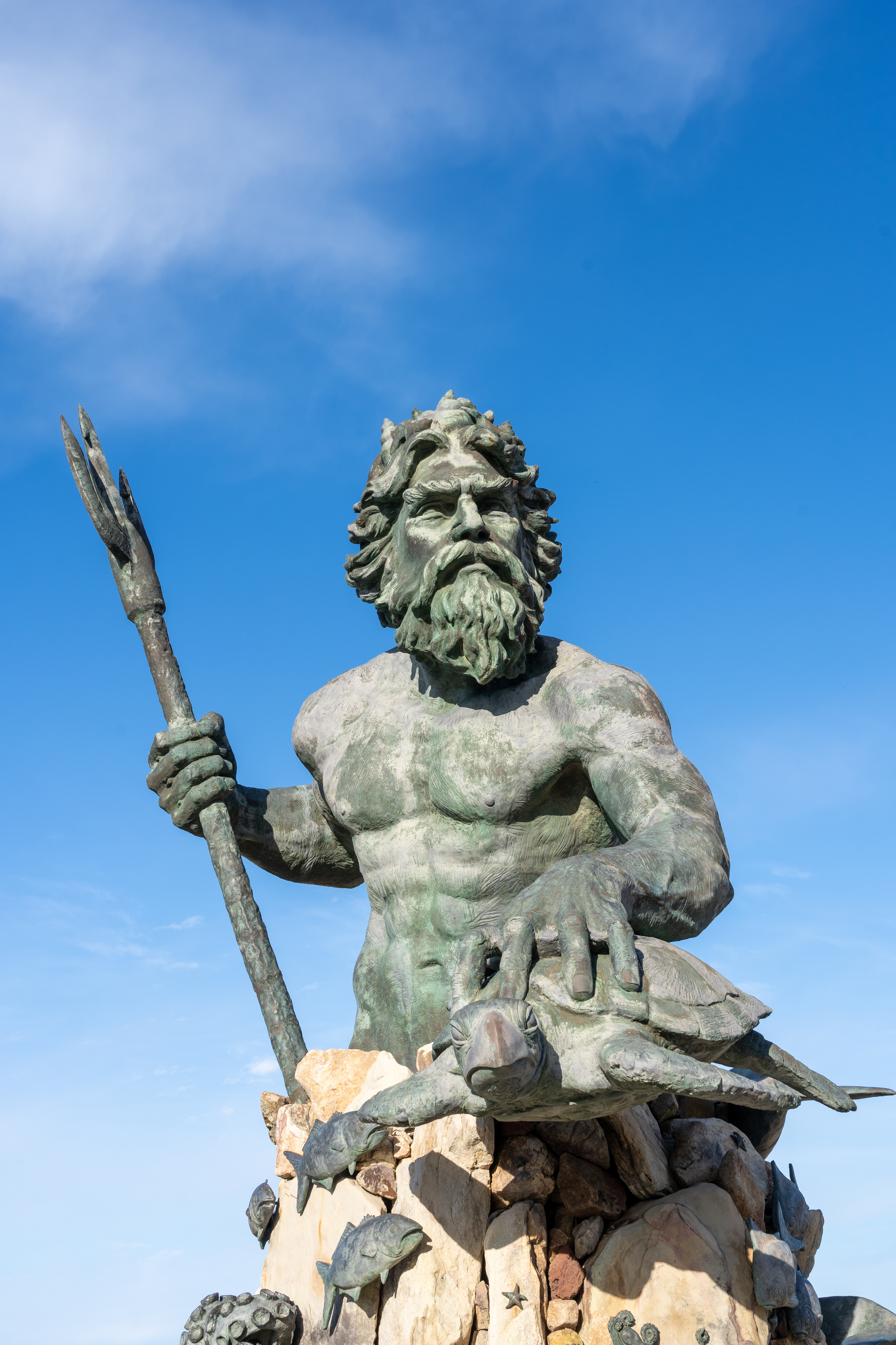 The Poseidon Statue in Virginia Beach United States of America